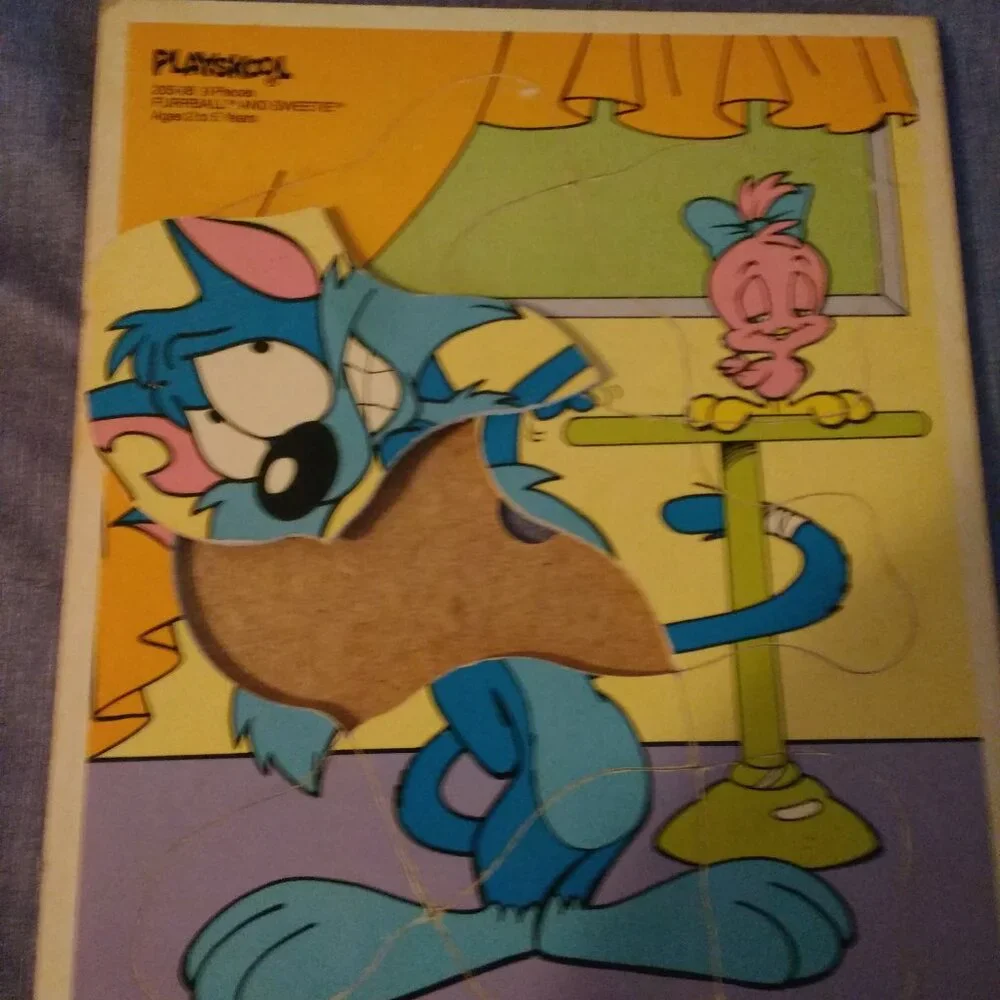 Playskool Puzzle Cookie Monster, Majesty & Spike Dragon, Gonzo, Furrball Sweetie